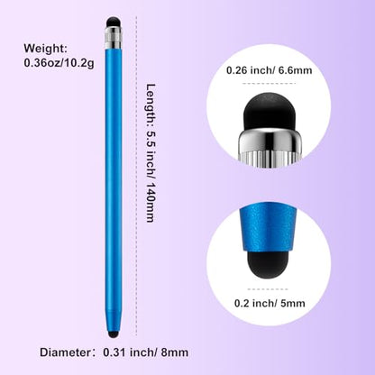 Stylus Pen for Touchscreen, ChaoQ 10pcs High Sensitivity and Precision Stylus Pen for iPad iPhone Android Compatible with All Touch Screens (Black/Blue) - color: 10 Black Blue
