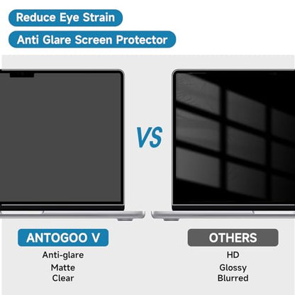2 Pack Anti Glare Screen Protector Compatible with MacBook Air 13.6/13'' (2022-2026, M2/M3/M4/M5) | Matte Anti Glare Film | Anti Scratch Protector | for Mac 13in - size: MacBook Air 13.6 Inch (2022-2025, M2/M3/M4)