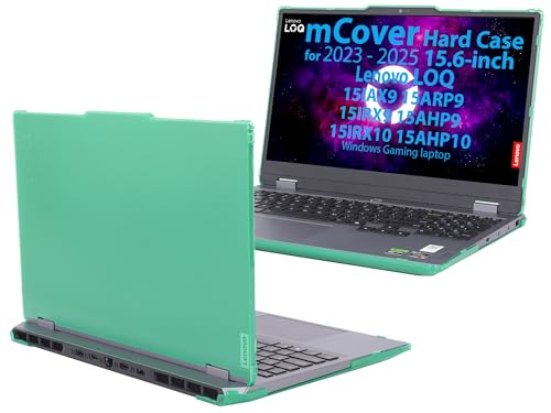 mCover Case ONLY Compatible for 2023-2025 15.6" Lenovo LOQ 15IAX9 15ARP9 15IRX9 15AHP9 15IRX10 15AHP10 Series Windows Computers (NOT for Other Lenovo Models)- Green - color: Green