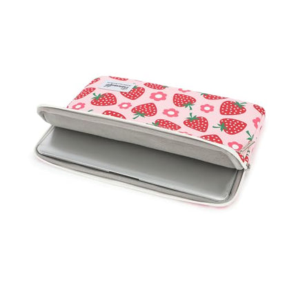 Canvaslife Pattern 13 inch Canvas Laptop Sleeve with Pocket 13 inch 13.3 inch Laptop 13 case13 Sleeve (Strawberry) - color: Strawberry, size: 13 inch/13.3 inch