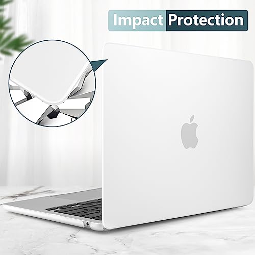 for MacBook Air 15 Inch Case M5 M4 M3 M2 (2026-2023) A3448 A3241 A3114 A2941, Protective Hard Shell Cover Compatible with Touch ID & Liquid Retina Display - Matte Clear - color: Matte Clear