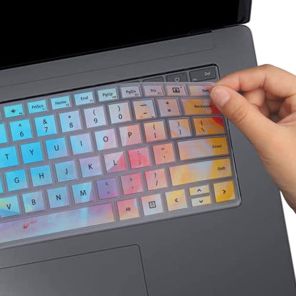 Colorful Keyboard Cover for Microsoft Surface Book 3/2, Surface Laptop 5/4/3 13.5" 15" - Protective Skin - color: Colorful