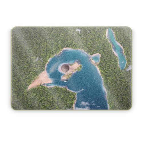 Glossy Glitter Laptop Skin Compatible with Apple MacBook Neo - Arial Beach - Premium 3M Vinyl Protective Wrap Decal Cover - Easy to Apply | Crafted in the USA by MightySkins - color: Arial beach, size: MacBook Neo Full Cover Skin, style: Glossy Glitter Fi
