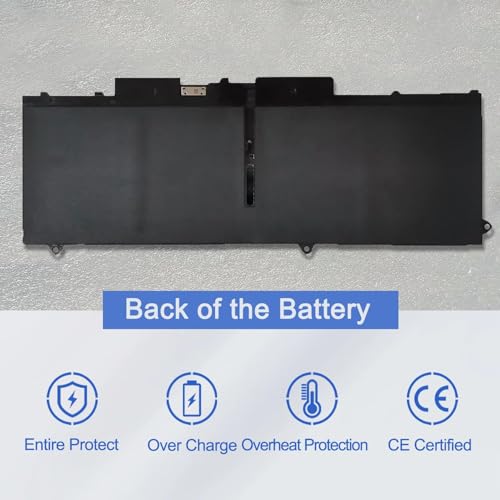 JOTACT 07KRV 58Wh Battery Replacement for Dell Latitude 5530 5430 5330 Precision P137G004 P137G006 3570 P104F005 P104F006 Laptop Series Notebook H4PVC O7KRV 0H4PVC Y86WG 0Y86W 15.2V 3625mAh 4-Cells - size: 9.72*3.74*0.19 inch 07KRV