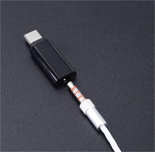 cablecc Type-C to 3.5mm Earphone Adapter USB-C 3.1 Male to AUX Audio Female for Xiaomi 6 Mi6 Letv 2 Pro 2 Max2 (Black) - style: 3.5mm Black