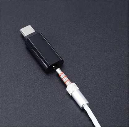 cablecc Type-C to 3.5mm Earphone Adapter USB-C 3.1 Male to AUX Audio Female for Xiaomi 6 Mi6 Letv 2 Pro 2 Max2 (Black) - style: 3.5mm Black
