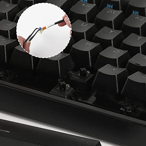 Keyboard Remover Tool Kit-7-Piece Set, Keycap Puller Include 5g Keyboard Lube, Switch Puller, Lubricating Pen, Cleaning Brush, Tweezers, 4-Jaw Gripper, and Key Cap Puller