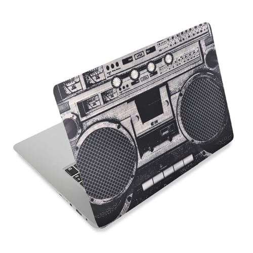 3D Print Laptop Skin Vinyl Sticker Decal, 12" 13" 13.3" 14" 15" 15.4" 15.6 inch Laptop Skin Sticker Cover Art Decal Protector Fits HP Dell Lenovo Compaq Apple Asus Acer (Radio) - color: Radio