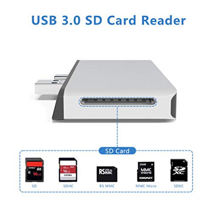 Surface Pro 7 Hub Docking Station with 4K HDMI Adapter+100M Ethernet LAN+ USB C Audio & Data Transfer Port + USB Port* 2+SD Card Reader Converter Combo Adaptor for Surface Pro 7 - style: For Surface Pro 7