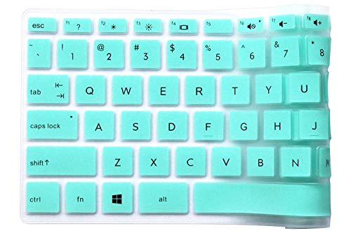 Keyboard Cover Compatible 2019 2018 14 inch HP Laptop Pavilion x360 14M-BA 14M-BA011DX 14M-BA014DX 14M-CD 14-BF 14M-BW 14-BW065BR 14-CM 14-CF Series (esc Delete ctrl Keys are Square Angles) (Mint) - color: Mint