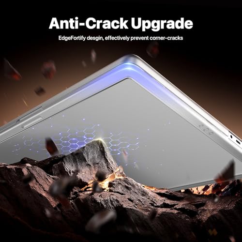 Macaset for MacBook Pro 14 inch Case M5 M4 M3 M2 M1 2026-2021 Laptop Cover | Anti Crack, Clear Matte, Fingerprint & Scratch Resistant, Protective Laptop Hard Shell, Close Seamless, Ultra Thin, Snap Fit - color: Matte Clear