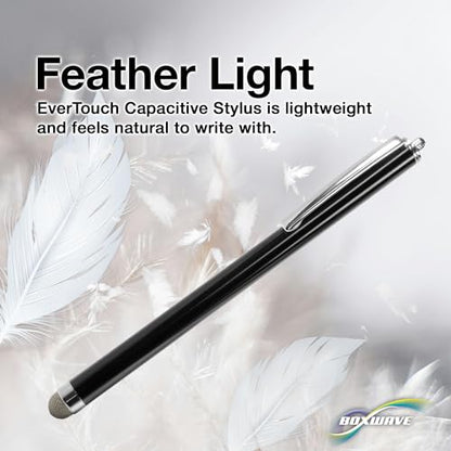 BoxWave Stylus Pen Compatible with HP EliteBook 8 G1i - EverTouch Capacitive Stylus, Fiber Tip Capacitive Stylus Pen - Jet Black