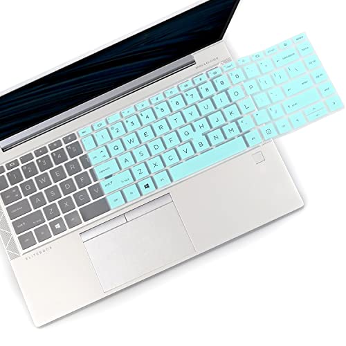 2 PCS Keyboard Cover for HP EliteBook 840 G7 G8 14 Inch Notebook, HP EliteBook 845 G7 G8 14 Inch Notebook PC Model Laptop US Layout Keyboard(Not for HP Elitebook 840 G5/G6)-HotBlue+Clear - color: HotBlue+Clear
