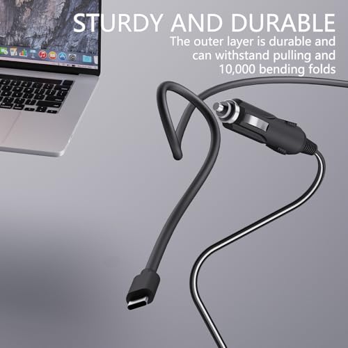 90W USB-C Laptop Car Charger | Fit for MacBook Pro/Air, Dell XPS/Latitude, HP, Lenovo, ASUS, Acer, Chromebook, Surface More Type-C Laptop Devices