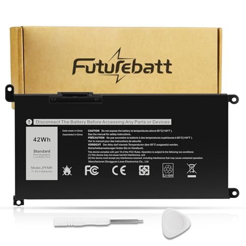 Futurebatt JPFMR Laptop Battery Replacement for Dell Chromebook 3100 3400 2-in-1 5488 5493 5593 P90F Series Notebook 0JPFMR 7MT0R 7MTOR 16DPH 7T0D3 07T0D3 DN33X RDNP5 65N6H - size: JPFMR 8.94*4.96*0.71in