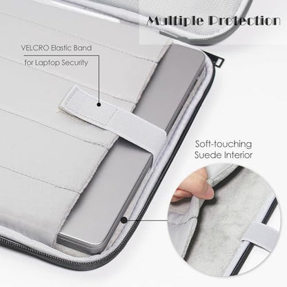 ProElife 13 Inch Laptop Sleeve for MacBook Neo, Retractable Handle, Black | Precision Fit, Soft Inner Lining Padded, Anti-Scratch, Extra Attached Pocket, Travel Carry Laptop Bag for Home Office - color: Black