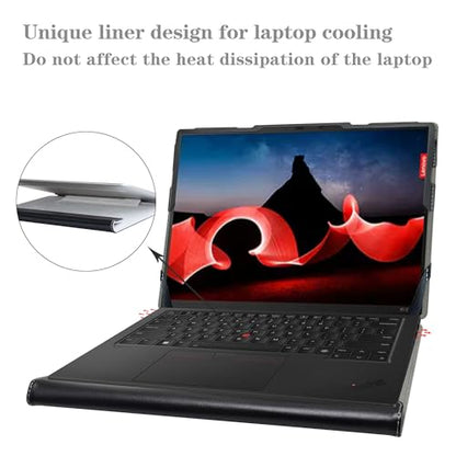 Protective Case for HP OmniBook Ultra Flip 2-in-1 14-fhXXXX 14-fh0047nr 14t-fh000/ENVY x360 14 14-fcXXXX 14t-fc000/ENVY x360 14 14-faXXXX 14-fa0047nr/LG gram 14 2-in-1 14T90S,Black - color: Black