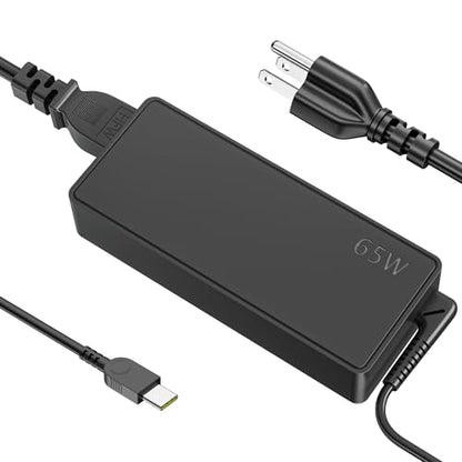65W USB C Laptop Charger Compatible with Lenovo Laptop Charger ThinkPad T14 T15 E14 E15 X1 X13 E480 T480s T490 Yoga 7i 9i Thinkbook 65W 45W Computer Charger USB Type C AC Power Adapter