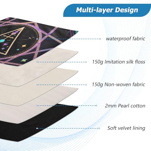 Fantasy Magic Array 15-16 Inch Quilted Laptop Sleeve Case Soft Notebook Protector Bag Computer Carrying Case - color: Fantasy Magic Array-1, size: Large
