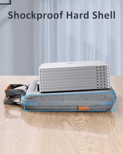 Hard Laptop Case 14 Inch with Stopper and Book Clip -Gray | Shockproof Waterproof Laptop Case 14 Inch for HP Dell Lenovo ASUS Acer - 15.3 MacBook Air M4 M3 Case - color: Gray, size: 14-15.3 Inch