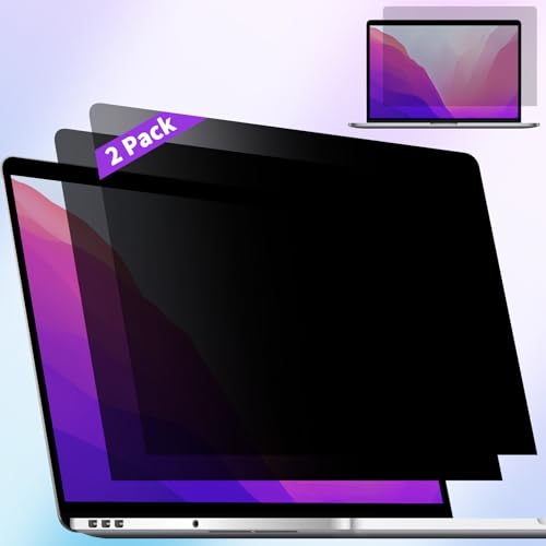 2 Pack Privacy Screen Compatible with 2019 MacBook Pro 16 Inch Screen Protector (A2141), Anti Blue Light Glare & Anti Scratch Computer Privacy Shield for Mac Pro 16.1" - size: MacBook Pro 16 Inch (2019)
