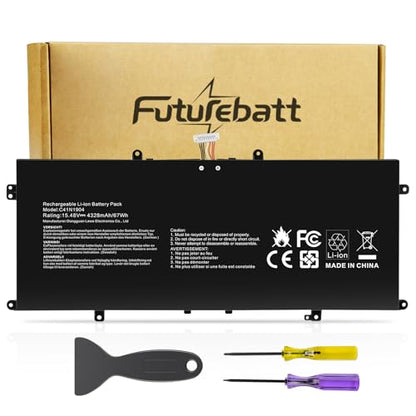 Futurebatt C41N1904 Battery Replacement for ASUS ZenBook 14 UX425 UX425UA UX425EA UX425JA 13 UX325EA UX325JA UM325SA UX363EA UX363JA Flip S UX371 UX393 UX393EA UX371EA S14 S435 S435EA - size: C41N1904 12.60*5.28*1.06 in