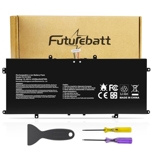 Futurebatt C41N1904 Battery Replacement for ASUS ZenBook 14 UX425 UX425UA UX425EA UX425JA 13 UX325EA UX325JA UM325SA UX363EA UX363JA Flip S UX371 UX393 UX393EA UX371EA S14 S435 S435EA - size: C41N1904 12.60*5.28*1.06 in