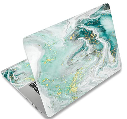 Laptop Skin Sticker Decal 15-15.6 Inches, Universal Reusable Vinyl Sticker for 12.1 13 13.3 14 15.4 Inches Netbook/Notebook PC, Waterproof & Scratch-Resistant (Wave Marble) - color: Wave Marble