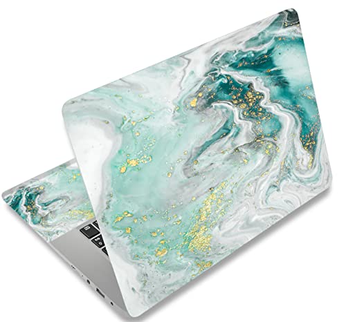 Laptop Skin Sticker Decal 15-15.6 Inches, Universal Reusable Vinyl Sticker for 12.1 13 13.3 14 15.4 Inches Netbook/Notebook PC, Waterproof & Scratch-Resistant (Wave Marble) - color: Wave Marble