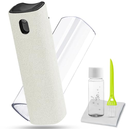 walrfid Car Screen Cleaner Spray for Phone iPad Laptop Car Display - Cream | Electronic Touchscreen Cleaner Mist Cleaning Brush Kit for iPhone, MacBook, Tablet, PC, Computer, Monitor, LCD, Eyeglasses - color: Cream