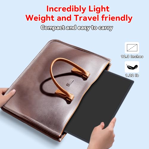 S123E 12.3 Inches Portable Monitor Touchscreen Monitor for Switch/Switch 2 | 1920 x1280 Ultra Slim Mini Travel Monitor 1280P IPS Display 100% sRGB for Laptop Surface PC Xbox PS4/5 and Office - size: 12.3"