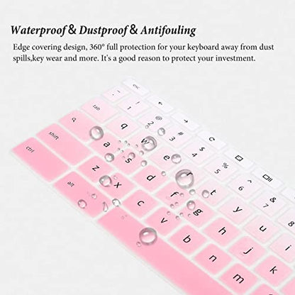 Keyboard Cover for 15.6" Acer Chromebook 315 CB315-3HT/Acer Chromebook 715 CB715/17.3" Acer 317 Chromebook Laptop with Numeric Keypad, Acer Chromebook 15 CB315-3HT-C296/C6XF/C16B Skin-Gradual Pink - color: Gradual Pink