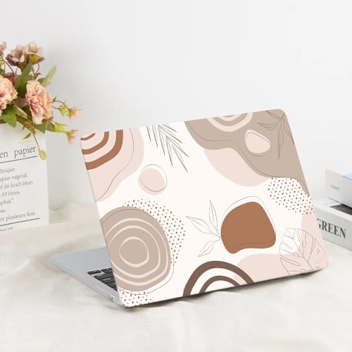 G JGOO Compatible with MacBook Air 13 inch Case 2026 2025-2022 M5 A3449 M4 A3240 M3 A3113 M2 A2681, Plastic Hard Shell for MacBook Air 13.6 inch Case +Keyboard Cover+Screen Protector, Brown Leaf - color: Brown Leaf