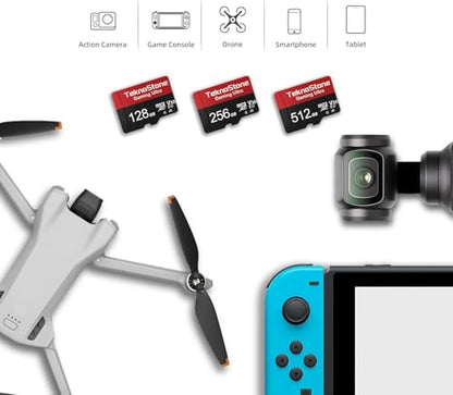 256GB Gaming MicroSDXC TF Memory Card with Adapter 1 Pack | 100MB/s Read 50MB/s Write UHS-I C10 U3 V30 A1 for Nintendo Switch 1 Steam Deck ROG Ally Console Tablets Phone - size: Gaming 256GB