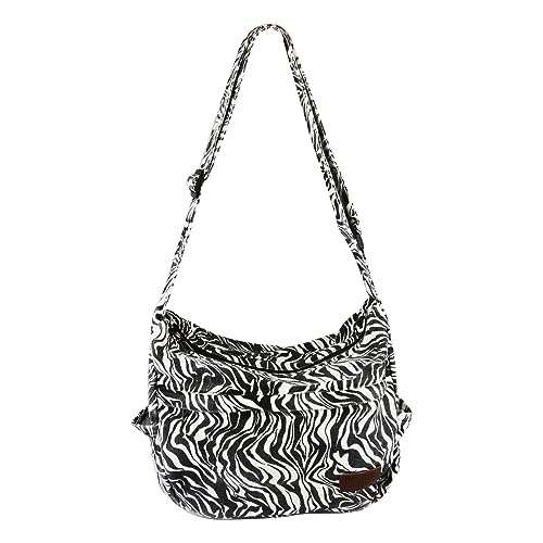Large Canvas Messenger Bag with Multiple Pockets for Men and Women, Crossbody Shoulder Tote Hobo Laptop Bag - color: 91 - Banma Line