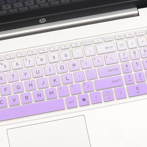 Keyboard Cover for HP Laptop 15.6" 15-fc 15-fd 15z-fc000 15-fc0245dx 15-fc0025dx 15-fc0093dx 15-fc0099nr 15-fc0010nr 15-fc0307dx 15-fc0146dx 15-fc0047wm 15-fc0025dx 15-fc0041wm 15-fc0081nr 15-fc0037wm - color: OmbrePurple