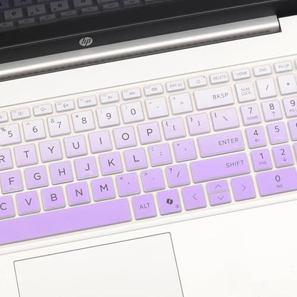 Keyboard Cover for HP Laptop 15.6" 15-fc 15-fd 15z-fc000 15-fc0245dx 15-fc0025dx 15-fc0093dx 15-fc0099nr 15-fc0010nr 15-fc0307dx 15-fc0146dx 15-fc0047wm 15-fc0025dx 15-fc0041wm 15-fc0081nr 15-fc0037wm - color: OmbrePurple
