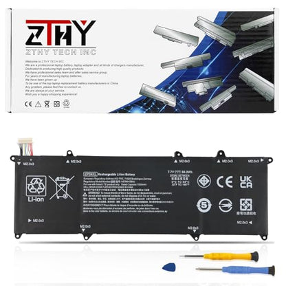 56.2Wh EP04XL Laptop Battery Replacement for HP Elite Dragonfly G1 2019 | For Elite Dragonfly G2 2020 Elite Dragonfly Max 2021 Series EP04056XL HSTNN-DB9J HSTNN-IB8Y L52448-1C1 L528Y581-005 7000mAh - size: 11.18*3.93*0.19 inch EP04XL