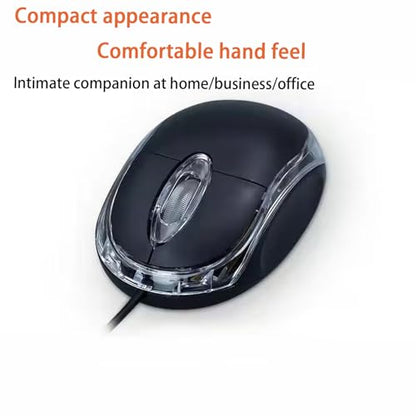 Guiheng 2 Pack Wired Mini Optical Mouse Computer Mouse Ergonomic Mouse with USB Mouse for Laptop PC Desktop mice Compatible with Windows Linux Mac fit for Office Business Home,Kids（Black） - color: 2 pack black