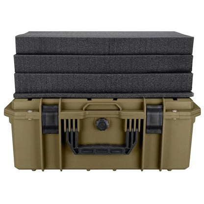 Eylar 21.6" Intact Series Carry-On Hard Camera Case, Lightweight and Durable Stacker Design with Foam (Dark Earth) - color: Dark Earth