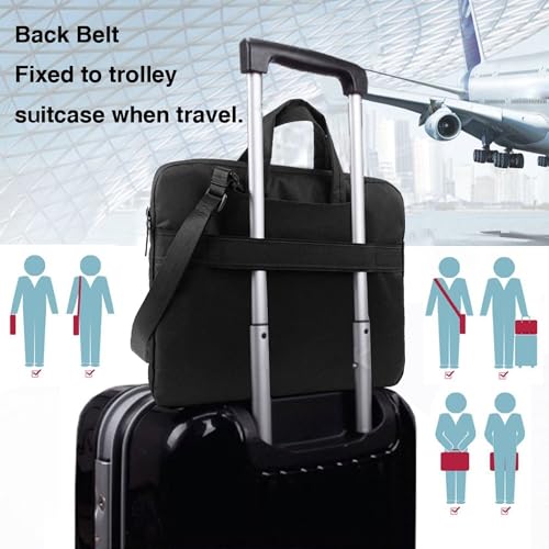 Custom Laptop Bag Personalized Laptop Case Sleeve Shoulder Bag With Photo Logo Text Slim Computer Messenger Briefcases - color: 15.6 Inch