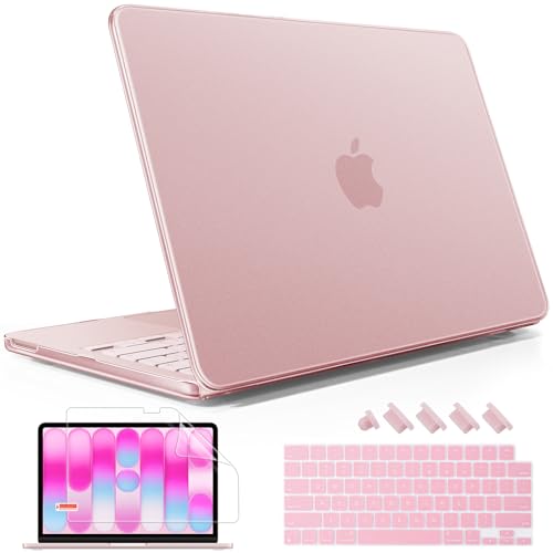 May Chen Compatible with MacBook Neo 13 inch Model A3404 2026 Release, Slim & Lightweigh Frosted Finish Protective Case with Keyboard Cover&Screen Protector, Frosted Blush - color: Frosted Blush