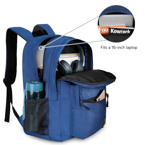 Goloni Lightweight Laptop Backpack 1.1Lbs, 26L Wear-Resistant Water Resistant Backpack with Laptop Compartment for Men Women - color: Blue