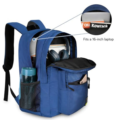 Goloni Lightweight Laptop Backpack 1.1Lbs, 26L Wear-Resistant Water Resistant Backpack with Laptop Compartment for Men Women - color: Blue