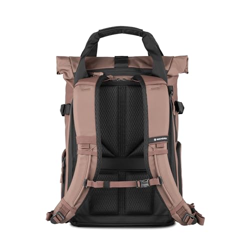 WANDRD PRVKE Rolltop 31L V4 Camera Backpack – Expandable Weatherproof Travel Bag with Laptop Sleeve and Clamshell Opening - color: Atacama Clay, size: 31L (Bag Only), style: Rolltop
