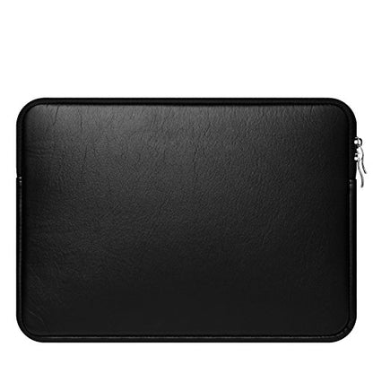 CCPK 13" Laptop Sleeve Cover Compatible with New MacBook Neo Pro M5 Chip A2338 Mac Air 13 Inch 2026 Accessories A2337 A2289 A1989 A1932 2019 13.3 Inch Waterproof Carrying Case Bag PU Leather, Black - size: 13 inch / New 13.3" MacBook