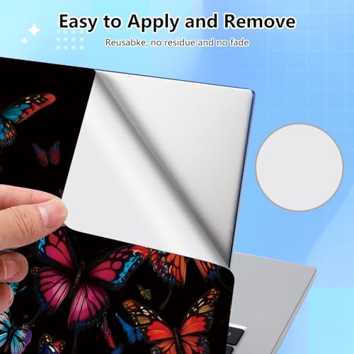 Universal Laptop Skin Sticker Decal for 11.6”12" 13" 13.3" 14" 15" 15.4" 15.6" Reusable Waterproof Scratch-Scratch Resistant Protective Vinyl Laptop Notebook Skin Stickers - Colorful Butterfly - color: Colorful Butterfly