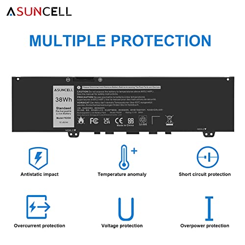 ASUNCELL 38Wh F62G0 Battery for Dell Inspiron 13 7000 7373 7386 2 in 1 Series Vostro 13 5000 5370 13-5370 P83G P87G P91G Series F62GO 39DY5 RPJC3 - color: F62G0