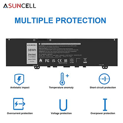 ASUNCELL 38Wh F62G0 Battery for Dell Inspiron 13 7000 7373 7386 2 in 1 Series Vostro 13 5000 5370 13-5370 P83G P87G P91G Series F62GO 39DY5 RPJC3 - color: F62G0