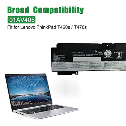 01AV405 Laptop Battery Replacement for Lenovo ThinkPad T460s T470s Series SB10J79002 01AV406 00HW038 00HW025 00HW024 01AV462 01AV407 01AV408 L16M3P73 SB10K97605 SB10J79003 11.4V 26Wh